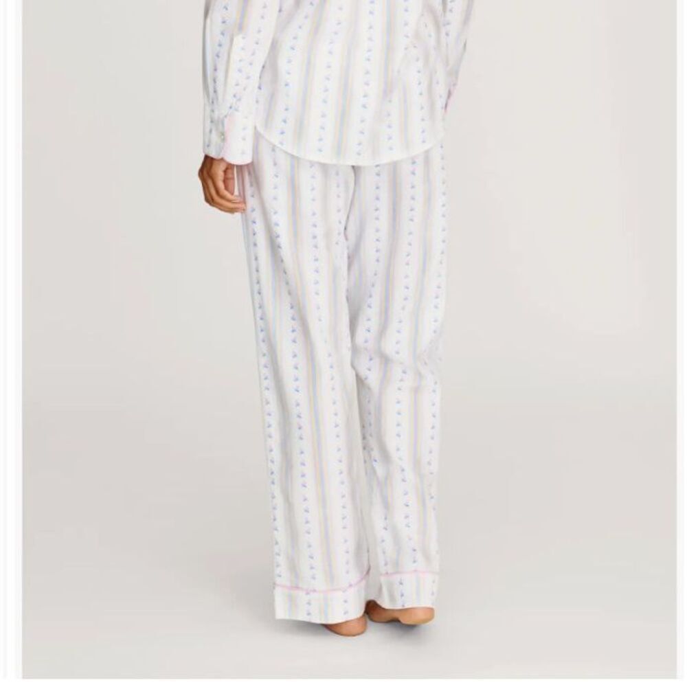 NEW Petite Plume Women's Brushed Twill Cotton Pajama (Pants only) Size Large